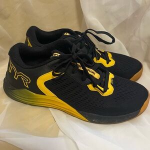 Men's or Women’s Black and Yellow Athletic Shoes